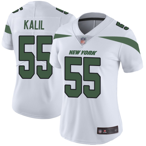 New York Jets Limited White Women Ryan Kalil Road Jersey NFL Football 55 Vapor Untouchable